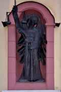 Statue des Heiligen St. Michael in Oberjosbach - Fotograf Albert Wenz